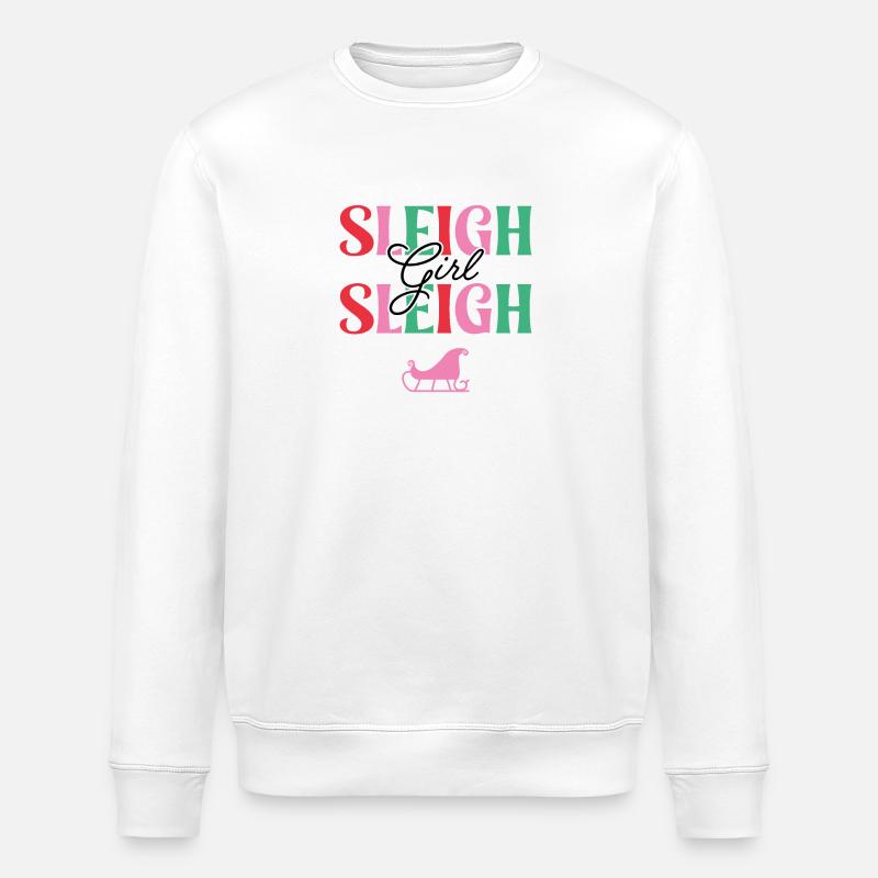 Schlitten Mädchen Schlitten - Stanley/Stella Unisex Bio-Sweatshirt ROLLER - Weiß