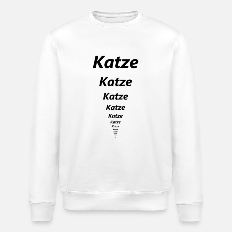 Katze Katze Katze - Stanley/Stella Unisex Bio-Sweatshirt ROLLER - Weiß