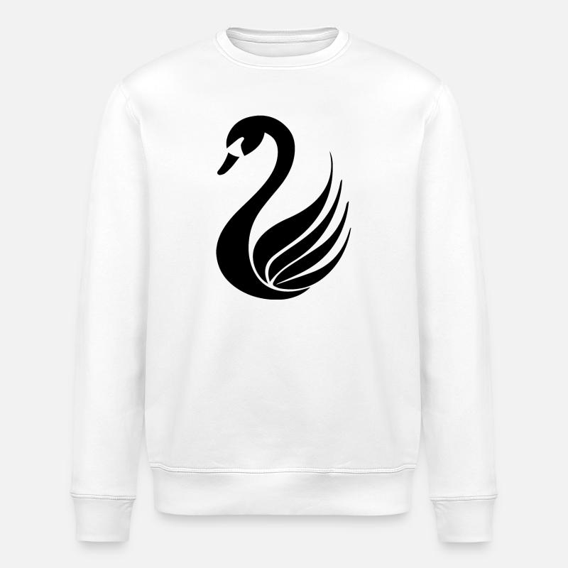 Schwan Schwäne - Stanley/Stella Unisex Bio-Sweatshirt ROLLER - Weiß