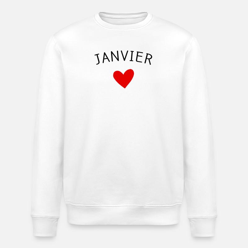 Future maman Janvier – Bébé en route ❤️ - Sweat bio ROLLER Stanley/Stella Unisexe - blanc