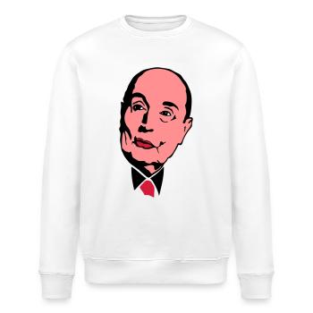 Francois Mitterrand Führer - Stanley/Stella Unisex Bio-Sweatshirt ROLLER - Weiß - Vorne - Nik (191cm)