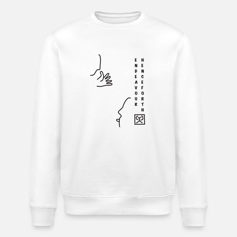 Henceforth E - Stanley/Stella ROLLER Unisex Organic Sweatshirt - white