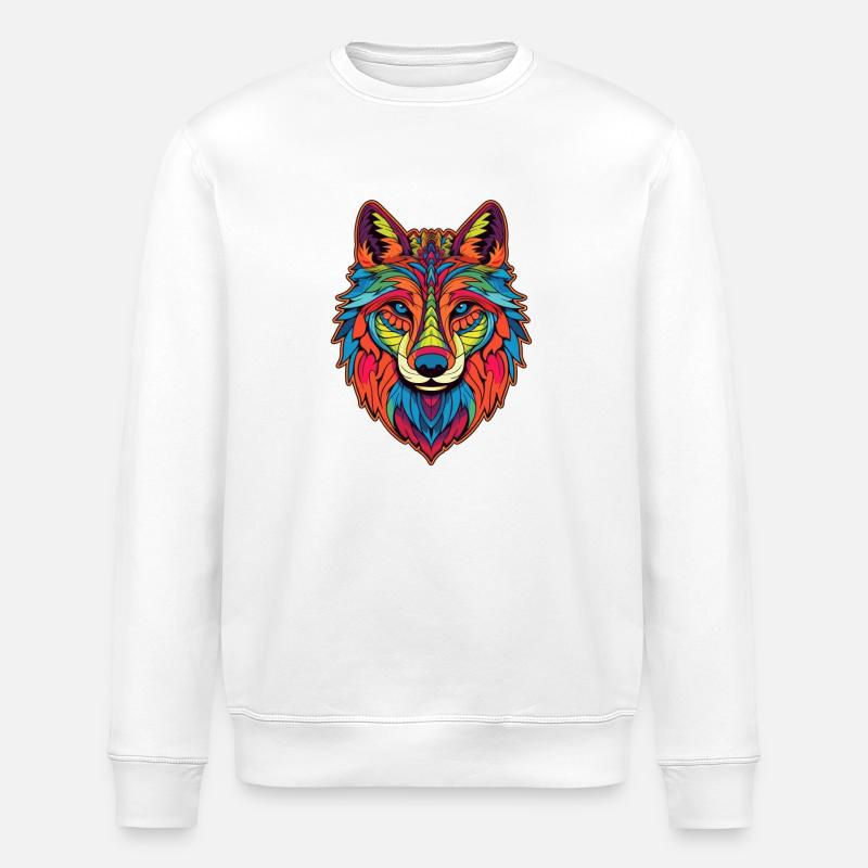 wulf 1 - Stanley/Stella Unisex Bio-Sweatshirt ROLLER - Weiß