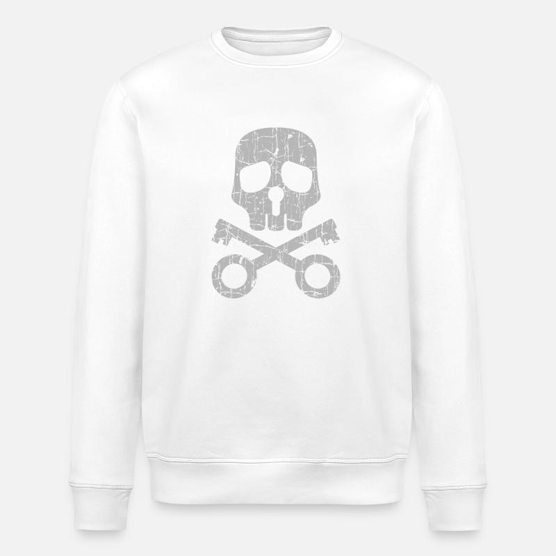 Clé - Sweat bio ROLLER Stanley/Stella Unisexe - blanc
