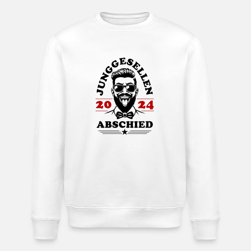 Junggesellenabschied 2024 - Stanley/Stella Unisex Bio-Sweatshirt ROLLER - Weiß