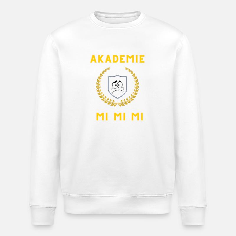 Akadmie Mi - Stanley/Stella Unisex Bio-Sweatshirt ROLLER - Weiß