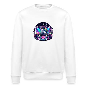 Einhorn-DJ rockt Musikfestival - Stanley/Stella Unisex Bio-Sweatshirt ROLLER - Weiß - Vorne - Nik (191cm)