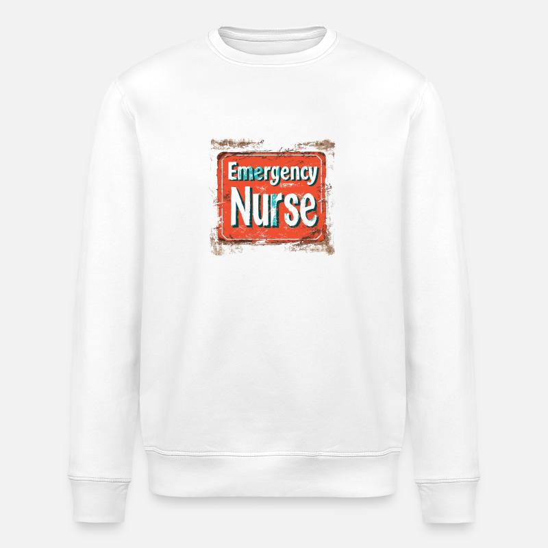 Notfallsanitäter Medizinisches Personal - Stanley/Stella Unisex Bio-Sweatshirt ROLLER - Weiß