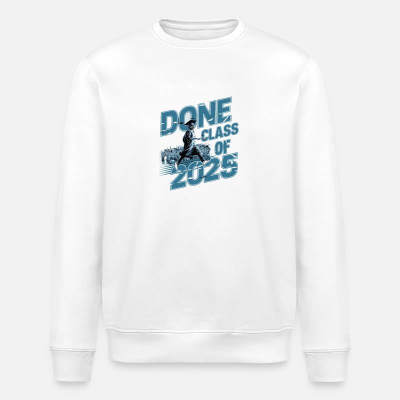 Schule Studuim Abschlussfeier Bestanden 2025 - Stanley/Stella Unisex Bio-Sweatshirt ROLLER - Weiß