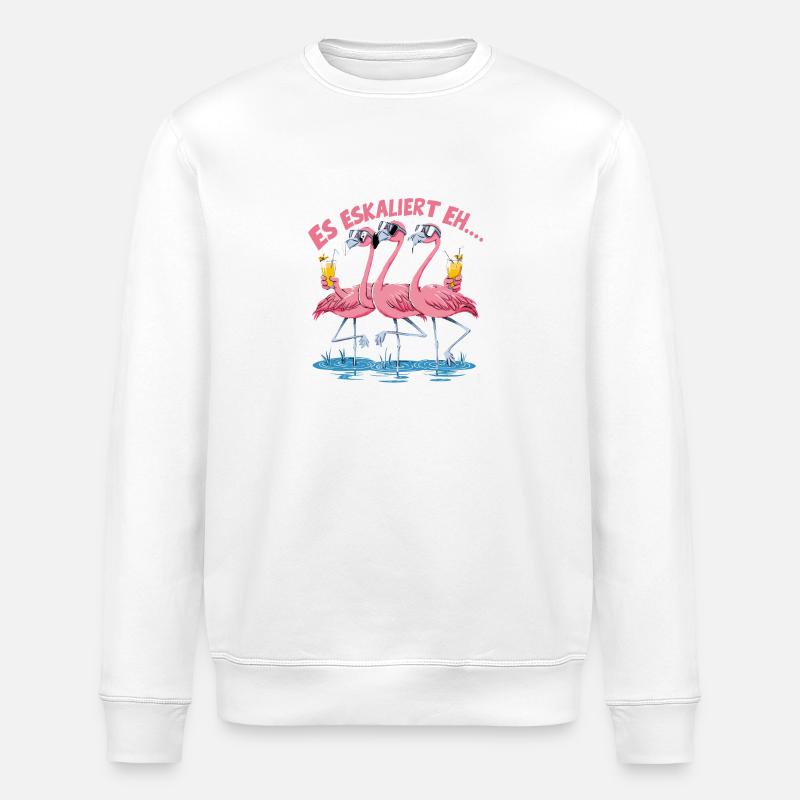 Es eskaliert eh… - Stanley/Stella Unisex Bio-Sweatshirt ROLLER - Weiß