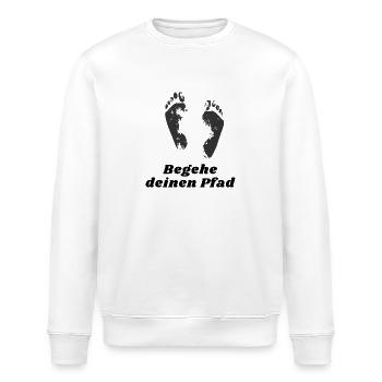Begehe deinen Pfad - Stanley/Stella Unisex Bio-Sweatshirt ROLLER - Weiß - Vorne - Nik (191cm)