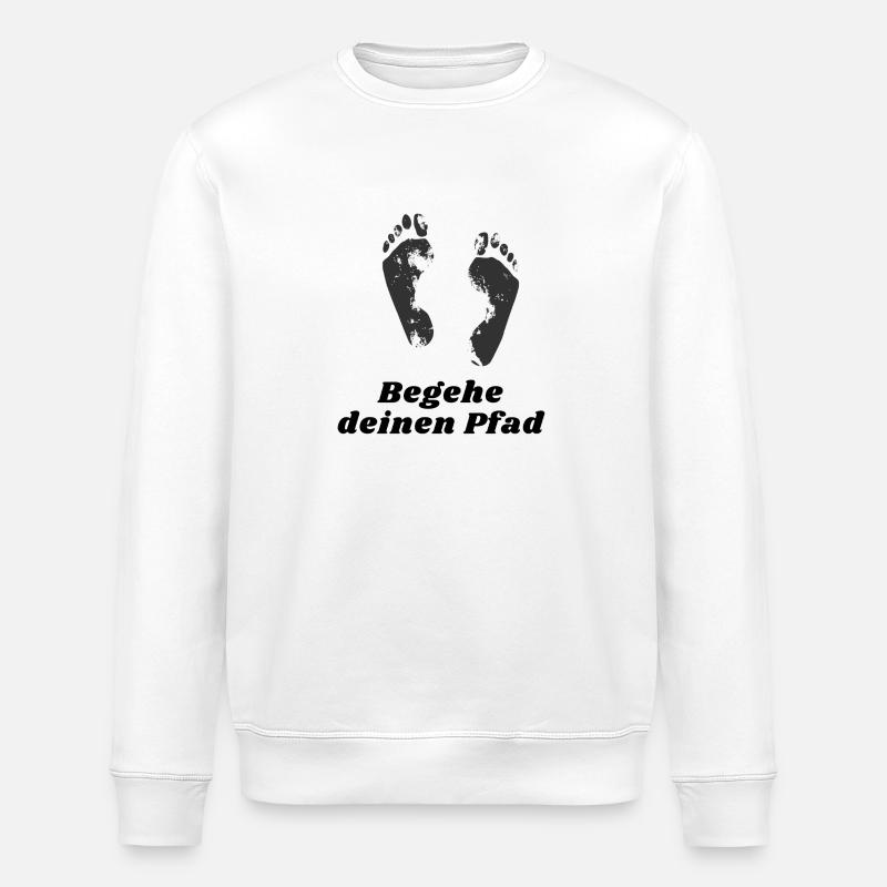 Marchez votre chemin - Sweat bio ROLLER Stanley/Stella Unisexe - blanc