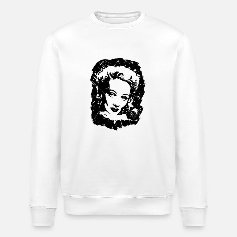 Marlene Dietrich - Stanley/Stella Unisex Bio-Sweatshirt ROLLER - Weiß