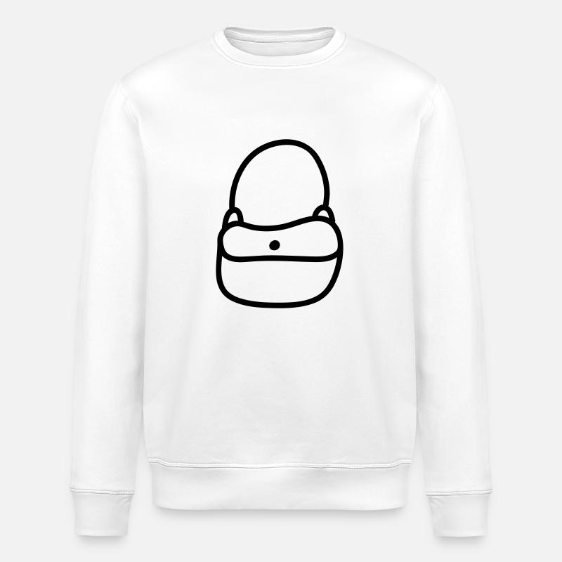 Handbag - Line - Stanley/Stella ROLLER Unisex Organic Sweatshirt - white