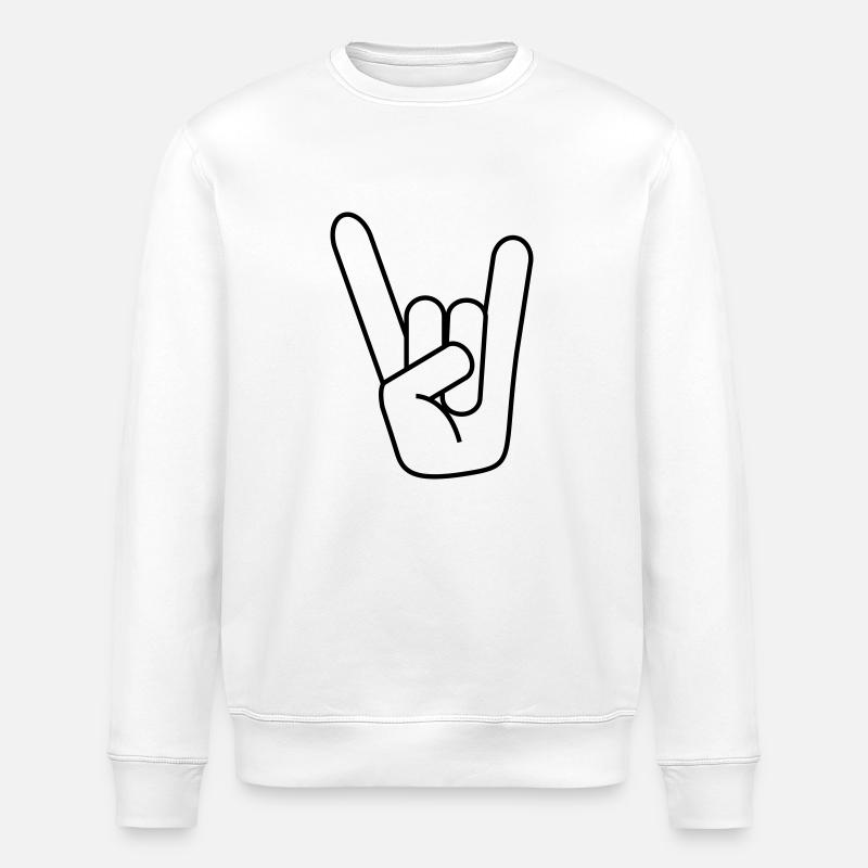 rockhand_nic - Stanley/Stella Unisex Bio-Sweatshirt ROLLER - Weiß
