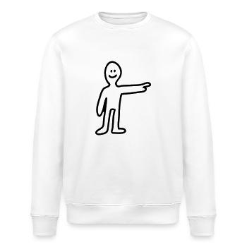 Zeigen - Line - Stanley/Stella Unisex Bio-Sweatshirt ROLLER - Weiß - Vorne - Nik (191cm)