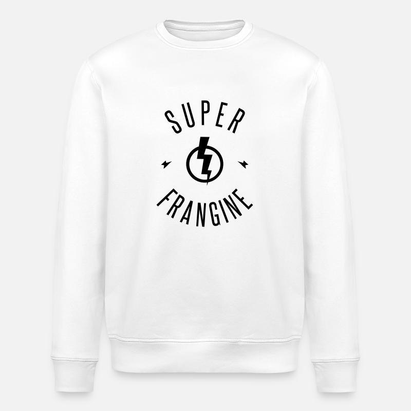 SUPER FRANGINE - Sweat bio ROLLER Stanley/Stella Unisexe - blanc