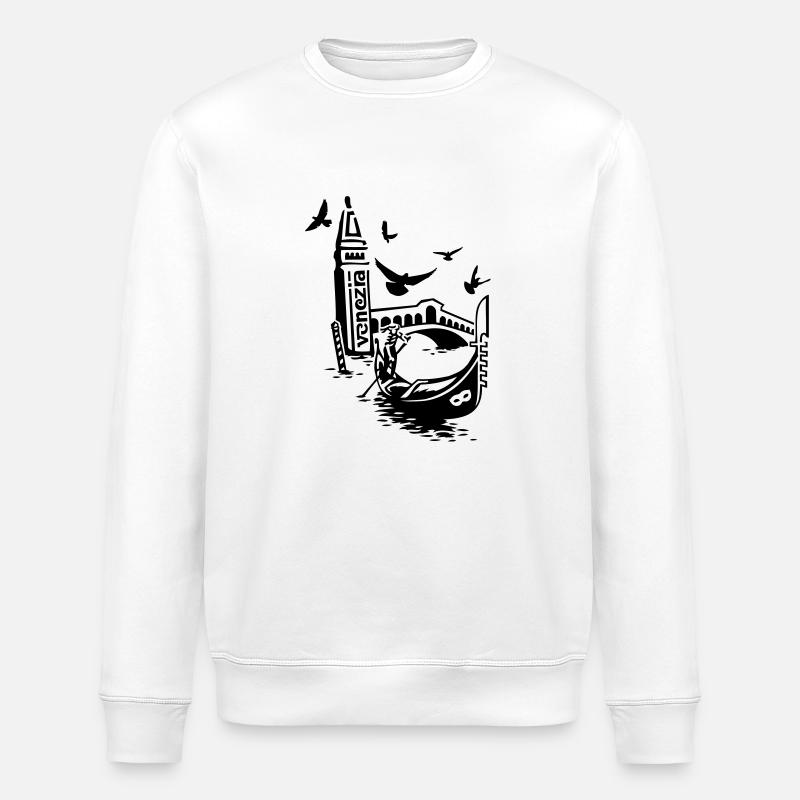 Venedig - Stanley/Stella Unisex Bio-Sweatshirt ROLLER - Weiß