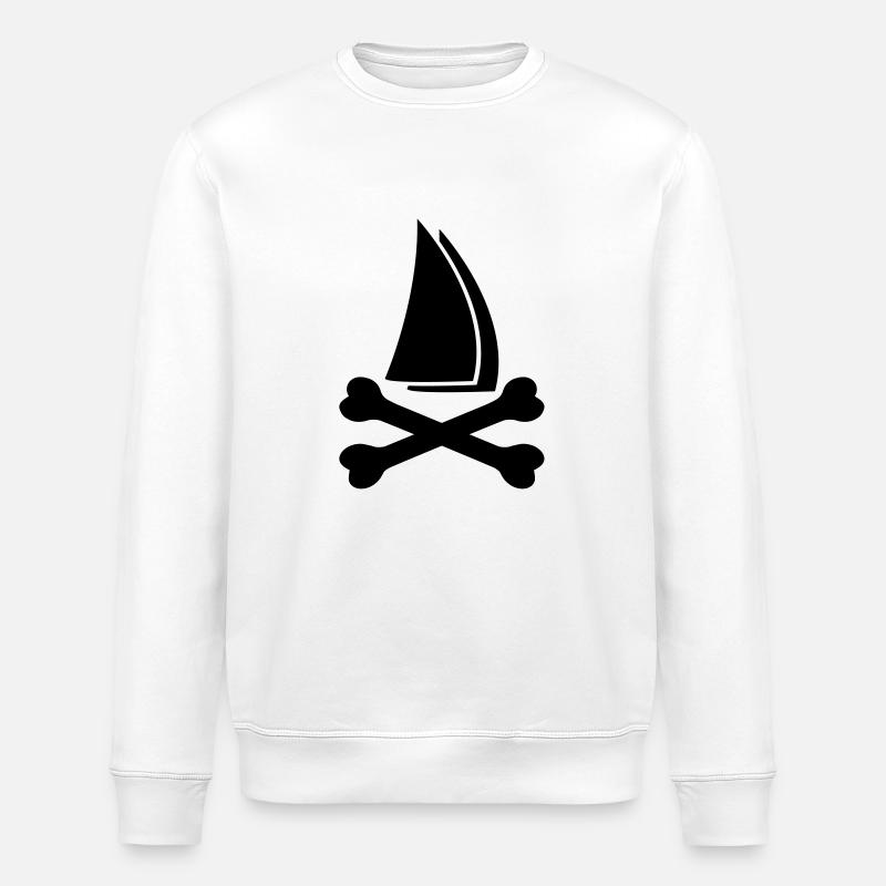 bad sailing - Sweat bio ROLLER Stanley/Stella Unisexe - blanc