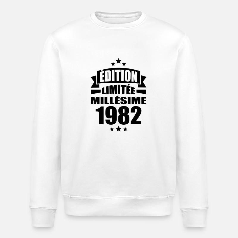édition limitée millésime 1982 - Sweat bio ROLLER Stanley/Stella Unisexe - blanc