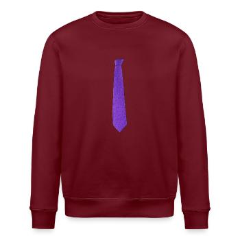 Purple tie - Stanley/Stella Unisex Bio-Sweatshirt ROLLER - Weiß - Vorne - Nik (191cm)