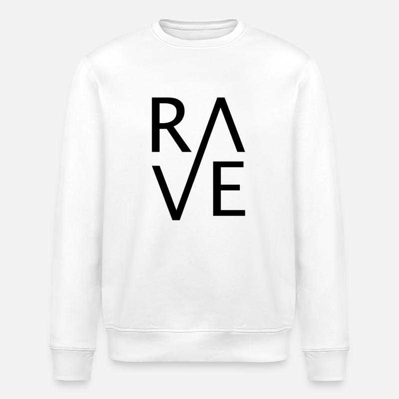 rave - Stanley/Stella ROLLER Unisex Organic Sweatshirt - white