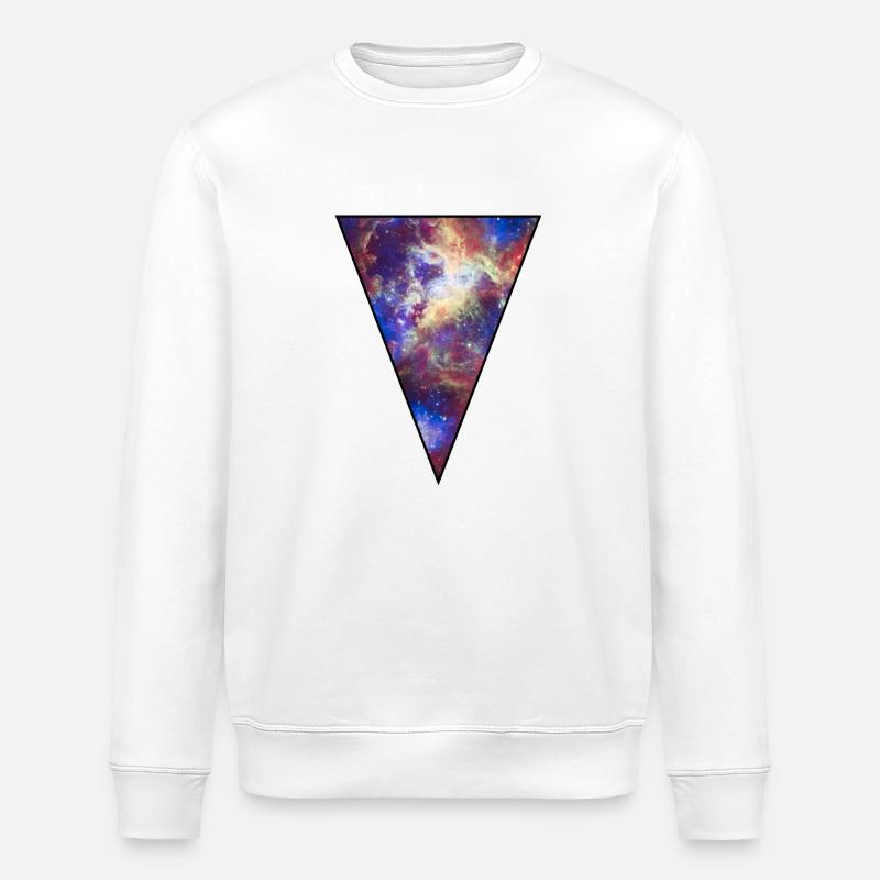 Galaxy - Space - Sterne - Cosmic - Kunst - - Stanley/Stella Unisex Bio-Sweatshirt ROLLER - Weiß