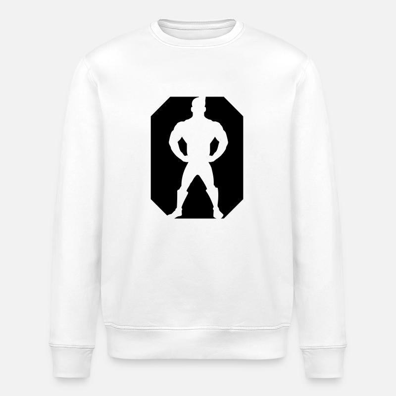 Super Hero Design - Sweat bio ROLLER Stanley/Stella Unisexe - blanc