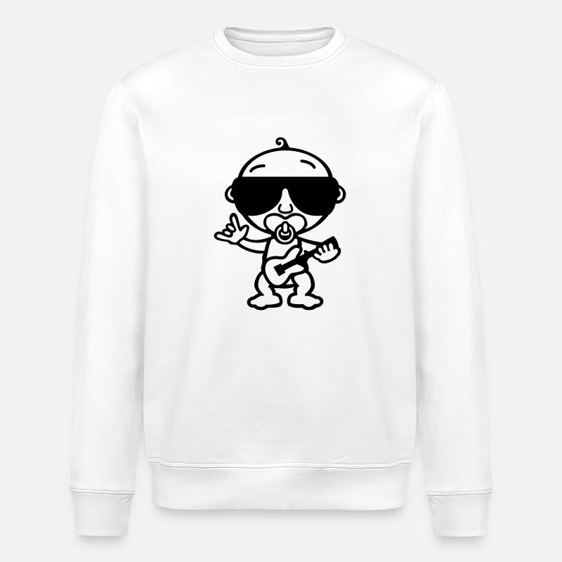 Cool Rock Baby (SW) - Stanley/Stella Unisex Bio-Sweatshirt ROLLER - Weiß