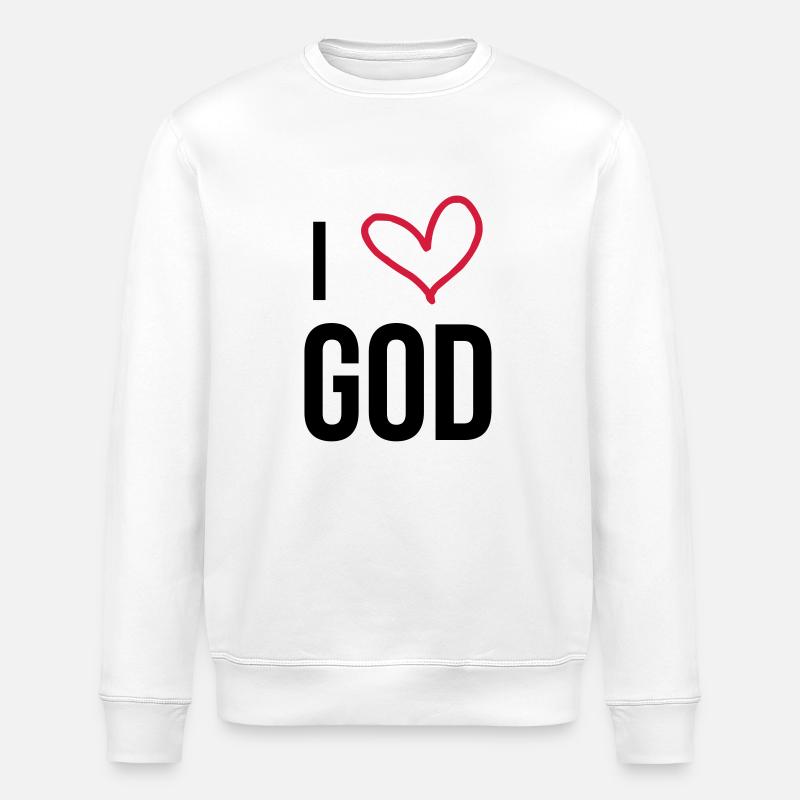 Christian / Catholic / God / Religion Catholicism - Stanley/Stella ROLLER Unisex Organic Sweatshirt - white
