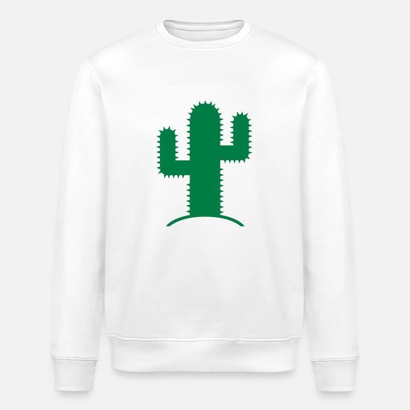 Kaktus - Stanley/Stella Unisex Bio-Sweatshirt ROLLER - Weiß