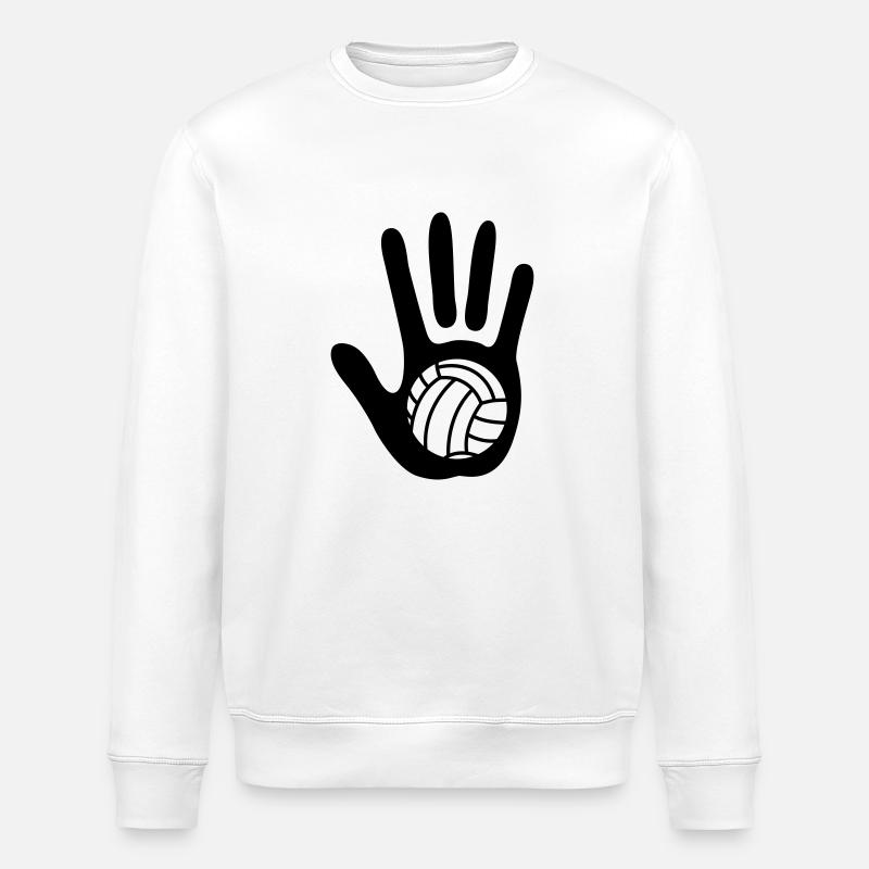volleyball - Stanley/Stella Unisex Bio-Sweatshirt ROLLER - Weiß