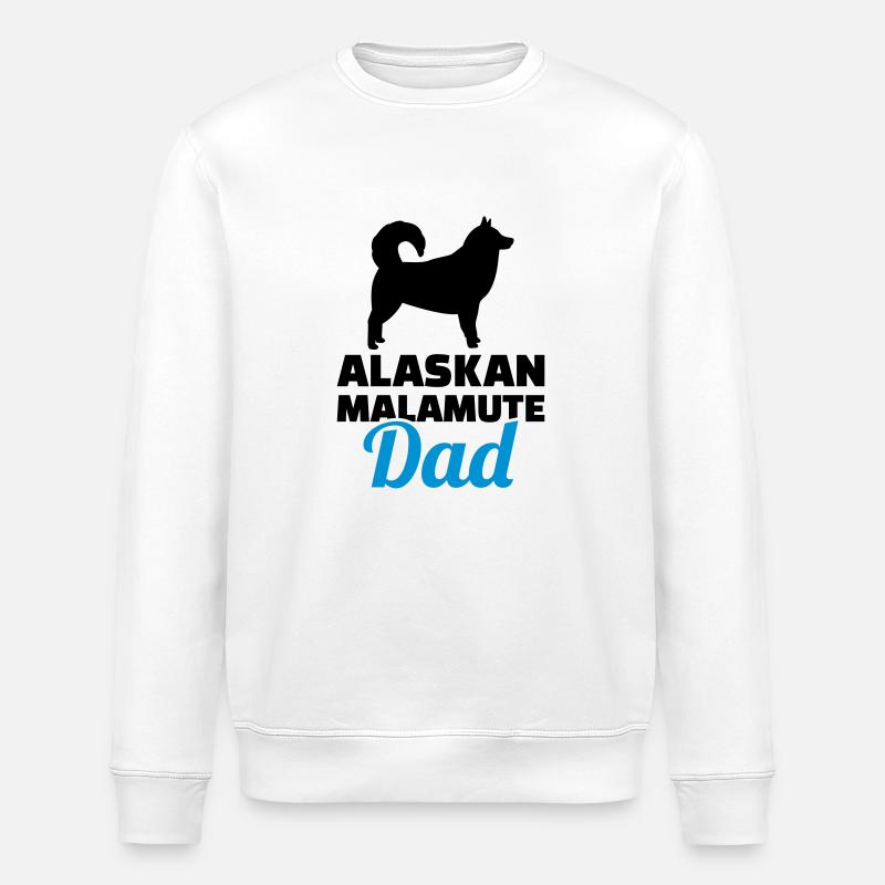 Alaskan Malamute - Sweat bio ROLLER Stanley/Stella Unisexe - blanc
