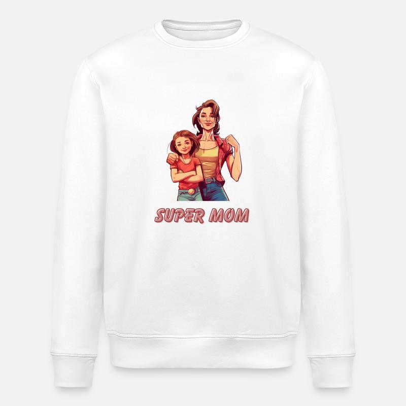 Super maman - Sweat bio ROLLER Stanley/Stella Unisexe - blanc