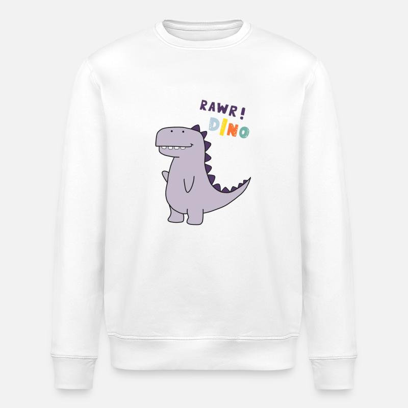 Dino Design - Sweat bio ROLLER Stanley/Stella Unisexe - blanc