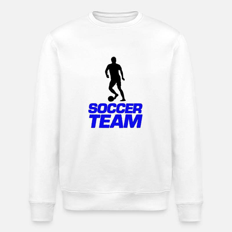 soccer team - Stanley/Stella ROLLER Unisex Organic Sweatshirt - white