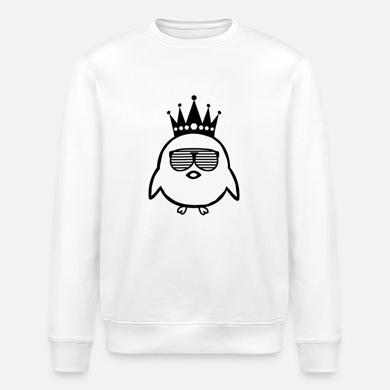 King Chick - Stanley/Stella ROLLER Unisex Organic Sweatshirt - white