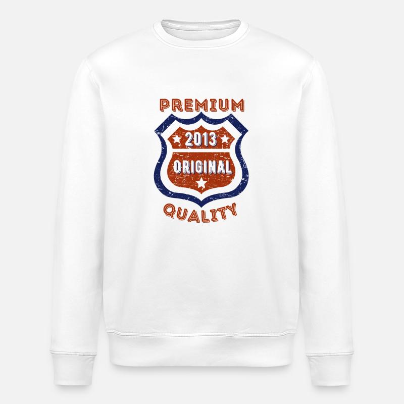 Premium Quality 2013 - Stanley/Stella ROLLER Unisex Organic Sweatshirt - white