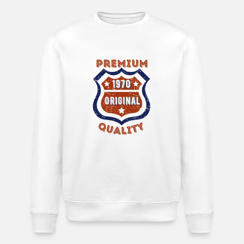 Premium-Qualität 1970 - Stanley/Stella Unisex Bio-Sweatshirt ROLLER - Weiß