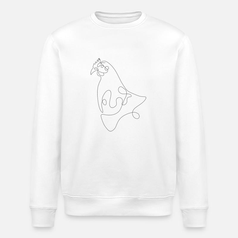 Huhn Lotte - Stanley/Stella Unisex Bio-Sweatshirt ROLLER - Weiß