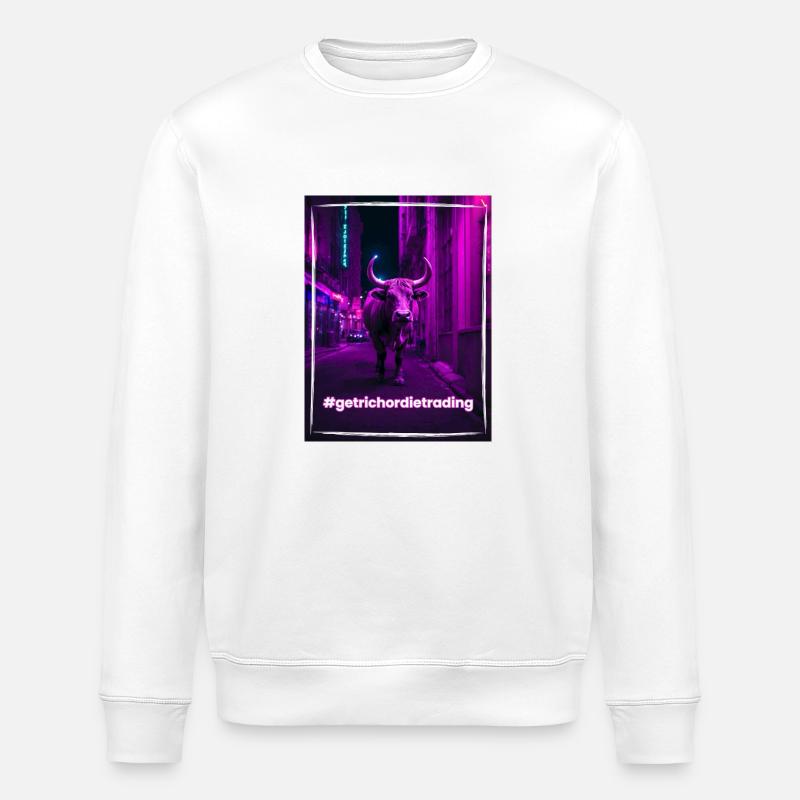 Crypto Bull - Stanley/Stella Unisex Bio-Sweatshirt ROLLER - Weiß