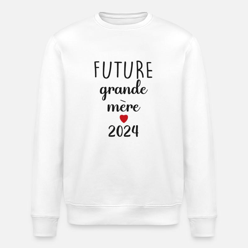 Zukünftige Großmutter - 2024 - Stanley/Stella Unisex Bio-Sweatshirt ROLLER - Weiß