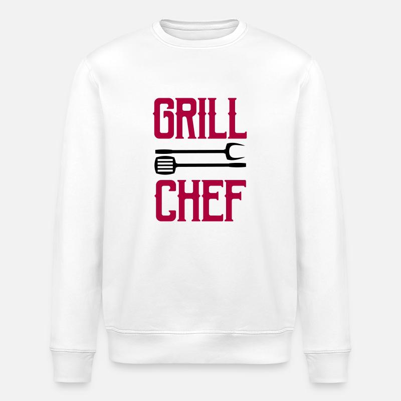grill chef - Stanley/Stella Unisex Bio-Sweatshirt ROLLER - Weiß