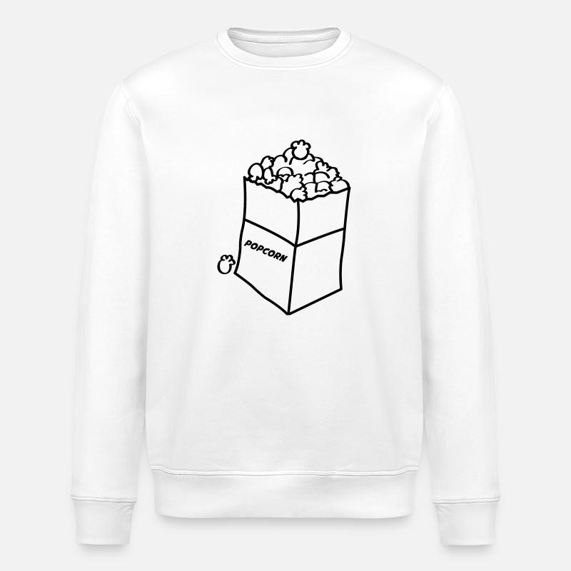 Popcorn 01 - Stanley/Stella ROLLER Unisex Organic Sweatshirt - white