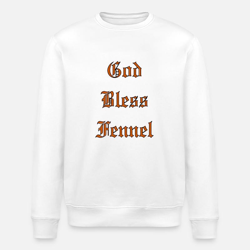 GodBlessFennel - Stanley/Stella ROLLER Unisex Organic Sweatshirt - white