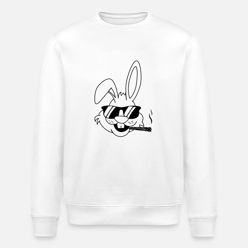 Bunny Joint - Stanley/Stella ROLLER Unisex Organic Sweatshirt - white