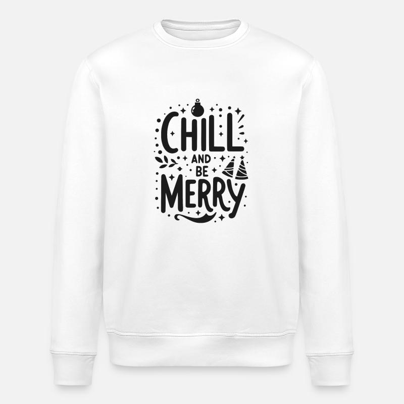 Chillen und fröhlich sein - Stanley/Stella Unisex Bio-Sweatshirt ROLLER - Weiß