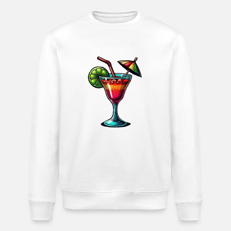 Cocktail - Stanley/Stella Unisex Bio-Sweatshirt ROLLER - Weiß