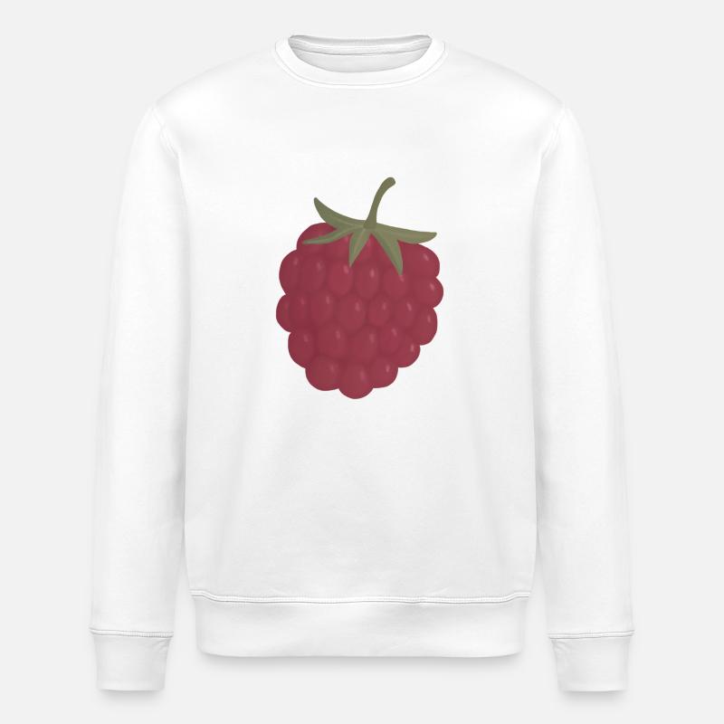 red pink raspberry - Stanley/Stella ROLLER Unisex Organic Sweatshirt - white