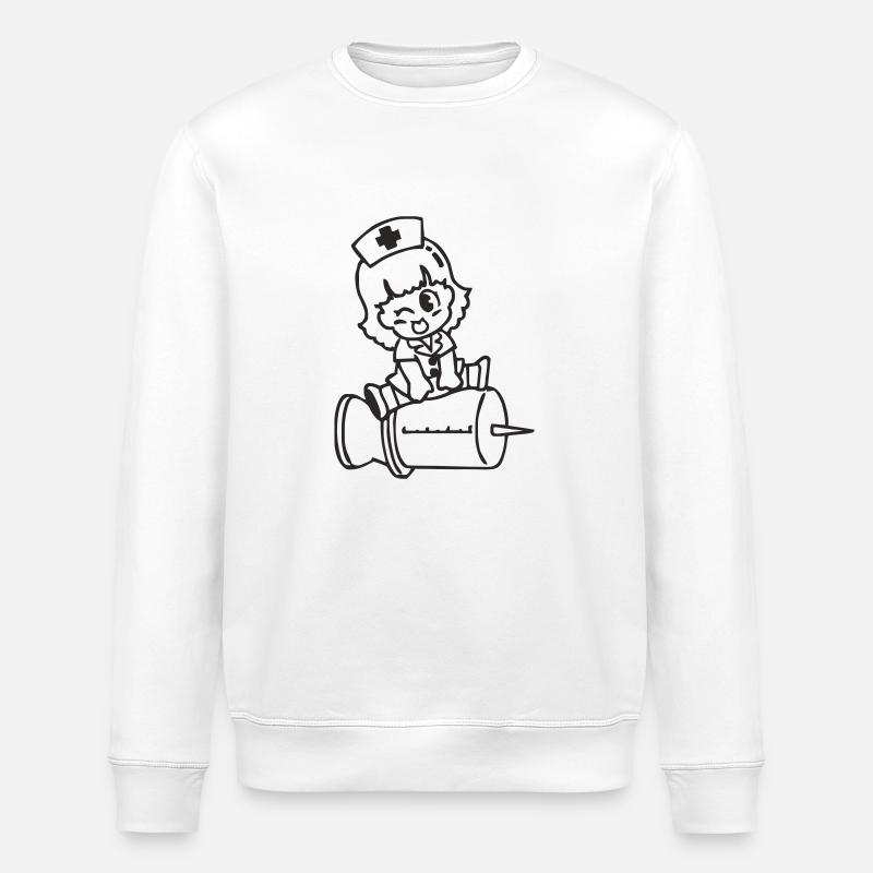 Krankenschwester - Stanley/Stella Unisex Bio-Sweatshirt ROLLER - Weiß